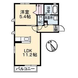 クレール藤　Ｂ棟の物件間取画像